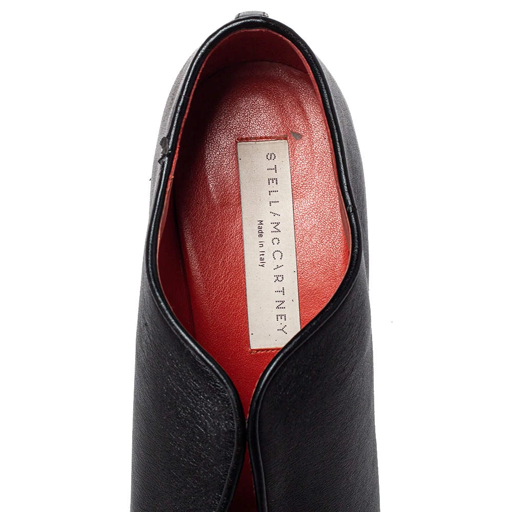 Stella McCartney Black Faux Leather Block Heel Pumps Size 39 For Women 9 Stella McCartney Black Faux Leather Block Heel Pumps Size 39 For Women - Image 7