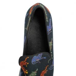 Stella McCartney Black Animal Printed Canvas Slip On Sneakers Size 36 For Women -Stella McCartney Sales luxury women stella mccartney used shoes p419001 003