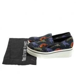 Stella McCartney Black Animal Printed Canvas Slip On Sneakers Size 36 For Women -Stella McCartney Sales luxury women stella mccartney used shoes p419001 008