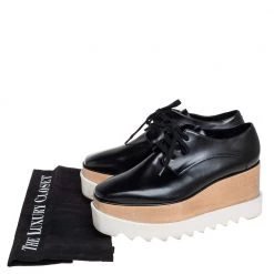 Stella McCartney Black Faux Leather Elyse Platform Derby Size 35.5 For Women 17 Stella McCartney Black Faux Leather Elyse Platform Derby Size 35.5 For Women -Stella McCartney Sales luxury women stella mccartney used shoes p419149 002