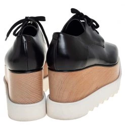 Stella McCartney Black Faux Leather Elyse Platform Derby Size 35.5 For Women 14 Stella McCartney Black Faux Leather Elyse Platform Derby Size 35.5 For Women -Stella McCartney Sales luxury women stella mccartney used shoes p419149 007