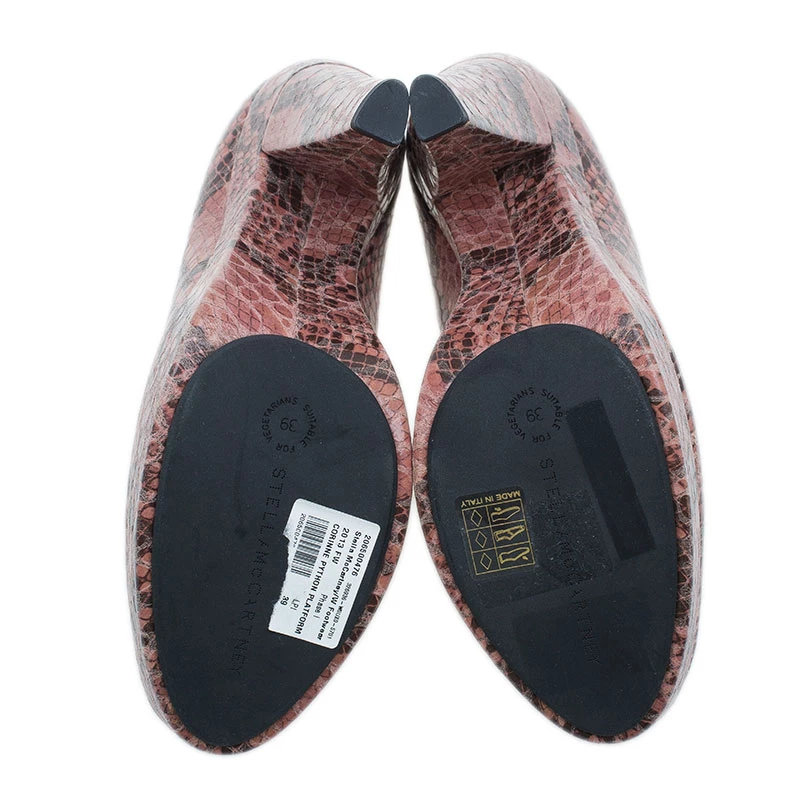 Stella McCartney Corinne Python Platform Pumps Size 39 For Women 9 Stella McCartney Corinne Python Platform Pumps Size 39 For Women - Image 7