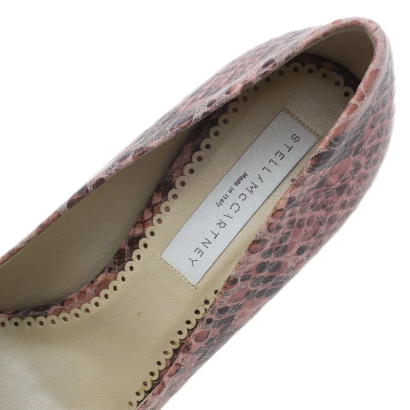 Stella McCartney Corinne Python Platform Pumps Size 39 For Women 12 Stella McCartney Corinne Python Platform Pumps Size 39 For Women - Image 10