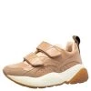 Stella McCartney Beige Faux Leather Eclypse Velcro Low Top Sneakers Size 39 For Women -Stella McCartney Sales luxury women stella mccartney used shoes p425035 004