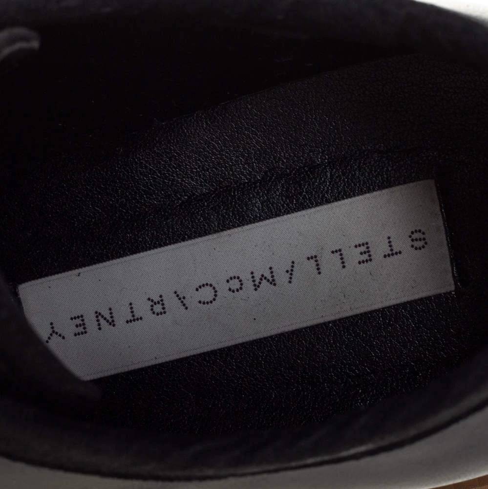 Stella McCartney Black Suede And Faux Leather Lace Up Sneakers Size 36.5 For Women 9 Stella McCartney Black Suede And Faux Leather Lace Up Sneakers Size 36.5 For Women - Image 7