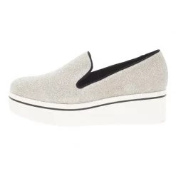 Stella McCartney Silver Glitter Binx Platform Slip On Skate Shoes Size 39 For Women -Stella McCartney Sales luxury women stella mccartney used shoes p42947 002