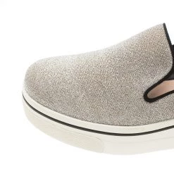 Stella McCartney Silver Glitter Binx Platform Slip On Skate Shoes Size 39 For Women -Stella McCartney Sales luxury women stella mccartney used shoes p42947 009