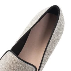 Stella McCartney Silver Glitter Binx Platform Slip On Skate Shoes Size 39 For Women -Stella McCartney Sales luxury women stella mccartney used shoes p42947 010