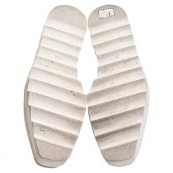 Stella McCartney White Faux Leather And PVC Elyse Platform Sneakers Size 35.5 For Women -Stella McCartney Sales luxury women stella mccartney used shoes p430312 003