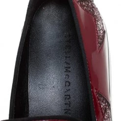 Stella McCartney Red Faux Patent Leather Slip On Platform Sneakers Size 38 For Women -Stella McCartney Sales luxury women stella mccartney used shoes p433934 004