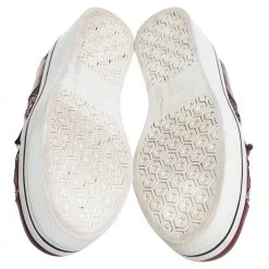 Stella McCartney Red Faux Patent Leather Slip On Platform Sneakers Size 38 For Women -Stella McCartney Sales luxury women stella mccartney used shoes p433934 007
