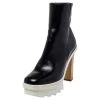 Stella McCartney Black Faux Leather Platform Ankle Boots Size 36 For Women 1 Stella McCartney Black Faux Leather Platform Ankle Boots Size 36 For Women -Stella McCartney Sales luxury women stella mccartney used shoes p452670 003