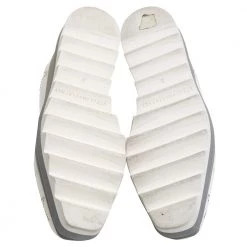 Stella McCartney White/Grey Faux Leather And Suede Elyse Star Sneakers Size 35 For Women -Stella McCartney Sales luxury women stella mccartney used shoes p452683 003