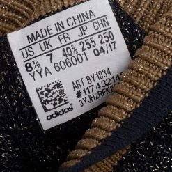 Stella McCartney Stella McCartney For Adidas Athletic Blue Lurex Fabric High Top Sneakers Size 40.5 For Women -Stella McCartney Sales luxury women stella mccartney used shoes p454342 005