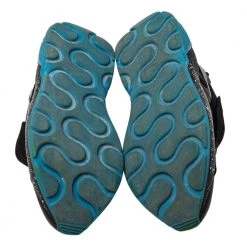 Stella McCartney Black Faux Leather And Faux Suede Eclypse Velcro Low Top Sneakers Size 39 For Women -Stella McCartney Sales luxury women stella mccartney used shoes p458829 003