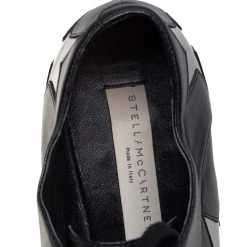 Stella McCartney Black Faux Leather Elyse Wedge Sneakers Size 38 For Women -Stella McCartney Sales luxury women stella mccartney used shoes p459468 009