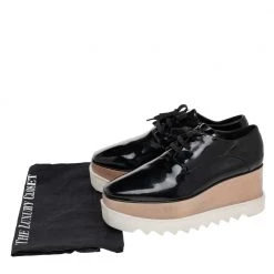 Stella McCartney Black Faux Patent Leather Elyse Platform Derby Size 40 For Women 17 Stella McCartney Black Faux Patent Leather Elyse Platform Derby Size 40 For Women -Stella McCartney Sales luxury women stella mccartney used shoes p479121 001