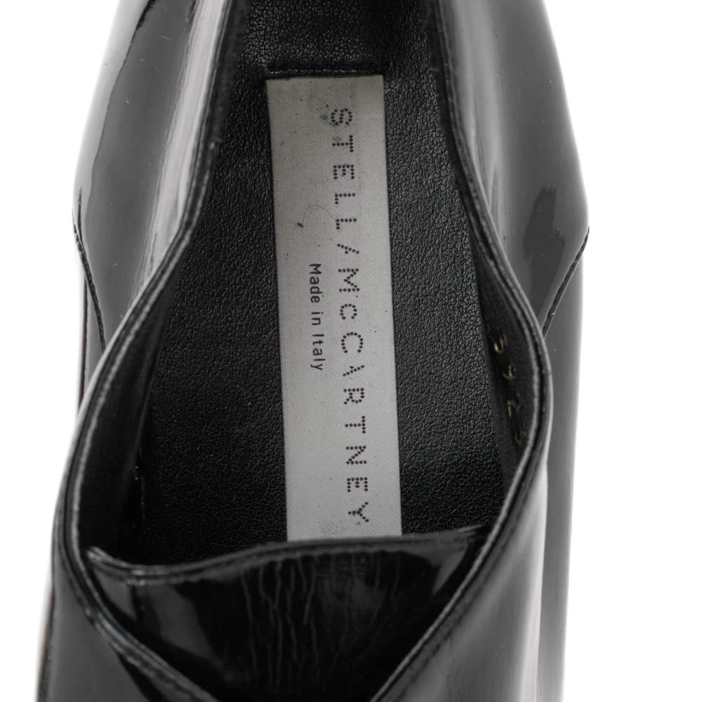 Stella McCartney Black Faux Patent Leather Elyse Platform Derby Size 40 For Women 9 Stella McCartney Black Faux Patent Leather Elyse Platform Derby Size 40 For Women - Image 7