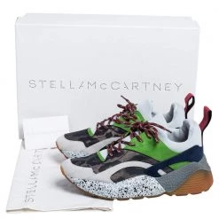 Stella McCartney Multicolor Leopard Print Faux Suede And Fabric Eclypse Low Top Sneakers Size 38 For Women -Stella McCartney Sales luxury women stella mccartney used shoes p480954 004