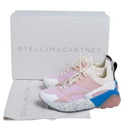 Stella McCartney Multicolor Faux Leather, Faux Suede And Fabric Eclypse Low Top Sneakers Size 38 For Women -Stella McCartney Sales luxury women stella mccartney used shoes p480955 005