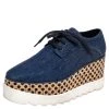 Stella McCartney Blue/Beige Denim And Leather Elyse Platform Sneakers Size 37 For Women -Stella McCartney Sales luxury women stella mccartney used shoes p482142 006