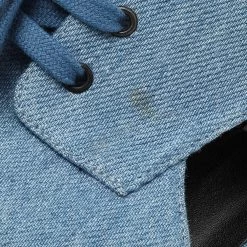 Stella McCartney Blue Cut Out Denim Elyse Lace Up Platform Derby Size 40 For Women -Stella McCartney Sales luxury women stella mccartney used shoes p482570 007