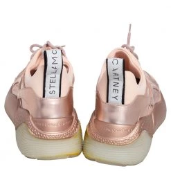 Stella McCartney Metallic Rose Gold Faux Leather Eclypse Low Top Sneakers Size 39 For Women -Stella McCartney Sales luxury women stella mccartney used shoes p486253 009