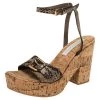 Stella McCartney Beige Faux Python Leather Cork Platform Sandals Size 39 For Women -Stella McCartney Sales luxury women stella mccartney used shoes p487550 005