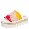 Stella McCartney Multicolor Neoprene Fabric And Lace Platform Slide Sandals Size 40 For Women -Stella McCartney Sales luxury women stella mccartney used shoes p489153 008