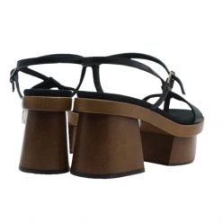 Stella McCartney Black Leather Altea Platform Sandals Size 36 For Women -Stella McCartney Sales luxury women stella mccartney used shoes p49793 0005