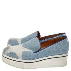 Stella McCartney Blue Denim Binx Slip On Sneakers Size 38 For Women -Stella McCartney Sales luxury women stella mccartney used shoes p502231 008