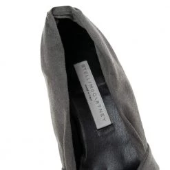 Stella McCartney Grey Faux Suede And Faux Leather Pointed Toe Pumps Size 36 For Women -Stella McCartney Sales luxury women stella mccartney used shoes p504039 001