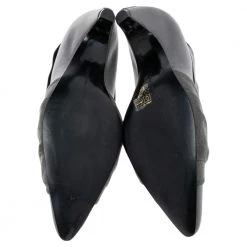 Stella McCartney Grey Faux Suede And Faux Leather Pointed Toe Pumps Size 36 For Women -Stella McCartney Sales luxury women stella mccartney used shoes p504039 009