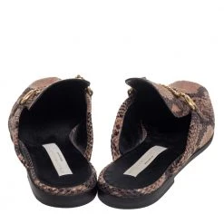 Stella McCartney Brown Faux Python Flats Size 37.5 For Women -Stella McCartney Sales luxury women stella mccartney used shoes p504988 007