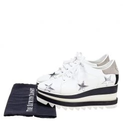 Stella McCartney White Faux Leather Elyse Star Platform Lace Up Sneakers Size 37.5 For Women 17 Stella McCartney White Faux Leather Elyse Star Platform Lace Up Sneakers Size 37.5 For Women -Stella McCartney Sales luxury women stella mccartney used shoes p509221 001