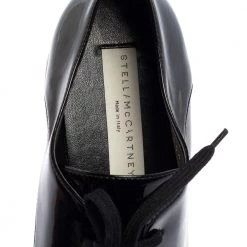 Stella McCartney Black Faux Patent Leather Elyse Platform Derby Size 38 For Women 16 Stella McCartney Black Faux Patent Leather Elyse Platform Derby Size 38 For Women -Stella McCartney Sales luxury women stella mccartney used shoes p512338 001