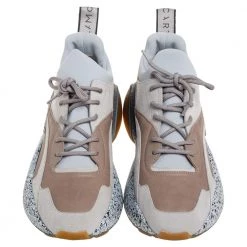 Stella McCartney Grey/Beige Faux Leather And Suede Eclypse Chunky Sneakers Size 40 For Women -Stella McCartney Sales luxury women stella mccartney used shoes p515022 002