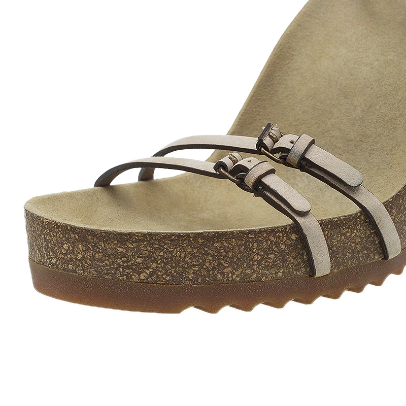 Stella McCartney Beige Cork Double Buckle Strap Sandals Size 38 For Women 11 Stella McCartney Beige Cork Double Buckle Strap Sandals Size 38 For Women - Image 9