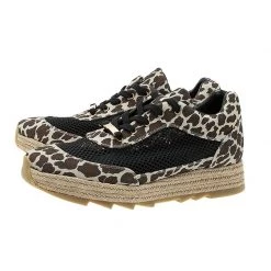 Stella McCartney Leopard Print Canvas And Mesh Espadrille Sneakers Size 39 For Women -Stella McCartney Sales luxury women stella mccartney used shoes p52681 004