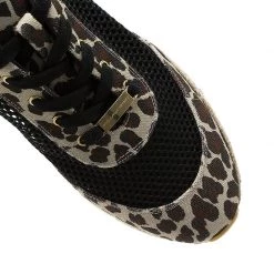 Stella McCartney Leopard Print Canvas And Mesh Espadrille Sneakers Size 39 For Women -Stella McCartney Sales luxury women stella mccartney used shoes p52681 008
