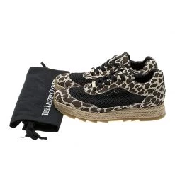Stella McCartney Leopard Print Canvas And Mesh Espadrille Sneakers Size 39 For Women -Stella McCartney Sales luxury women stella mccartney used shoes p52681 012