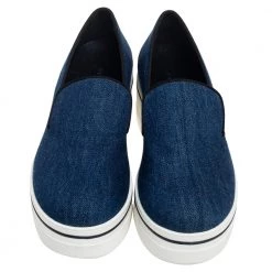 Stella McCartney Blue Denim Binx Slip On Platform Sneakers Size 36 For Women -Stella McCartney Sales luxury women stella mccartney used shoes p535827 004