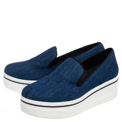 Stella McCartney Blue Denim Binx Slip On Platform Sneakers Size 36 For Women -Stella McCartney Sales luxury women stella mccartney used shoes p535827 009