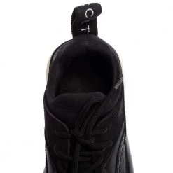 Stella McCartney Black Faux Leather And Faux Croc Leather Sneakers Size 38 For Women -Stella McCartney Sales luxury women stella mccartney used shoes p543627 002