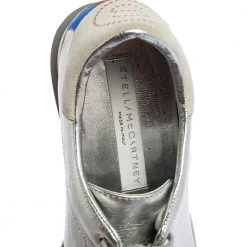 Stella McCartney Silver Faux Leather Elyse Platform Derby Sneakers Size 37 For Women -Stella McCartney Sales luxury women stella mccartney used shoes p551586 001