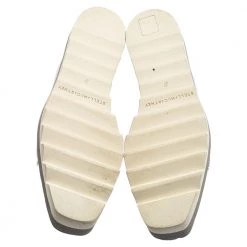 Stella McCartney Silver Faux Leather Elyse Platform Derby Sneakers Size 37 For Women -Stella McCartney Sales luxury women stella mccartney used shoes p551586 003