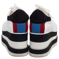 Stella McCartney White Faux Leather Elyse Platform Derby Size 37 For Women 14 Stella McCartney White Faux Leather Elyse Platform Derby Size 37 For Women -Stella McCartney Sales luxury women stella mccartney used shoes p551697 002