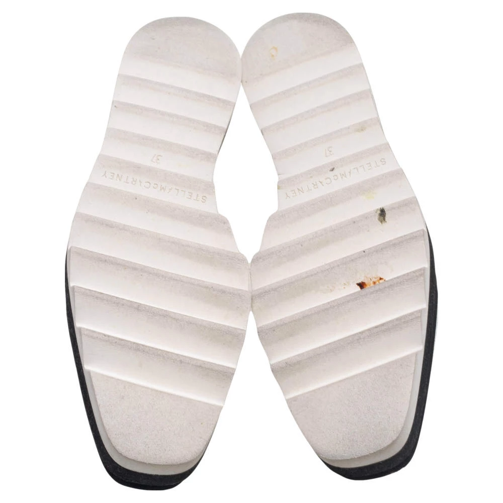 Stella McCartney White Faux Leather Elyse Platform Derby Size 37 For Women 8 Stella McCartney White Faux Leather Elyse Platform Derby Size 37 For Women - Image 6