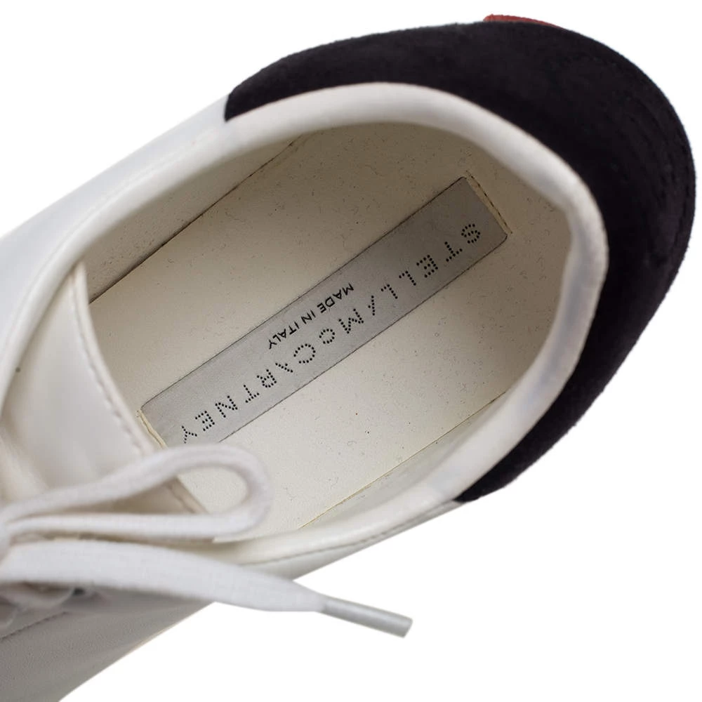 Stella McCartney White Faux Leather Elyse Platform Derby Size 37 For Women 9 Stella McCartney White Faux Leather Elyse Platform Derby Size 37 For Women - Image 7