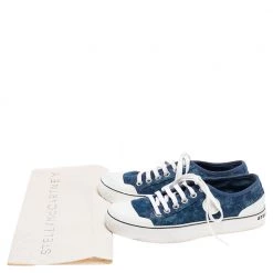 Stella McCartney Blue Denim And Rubber Low Top Sneakers Size 40 For Women -Stella McCartney Sales luxury women stella mccartney used shoes p555286 009